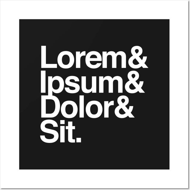 Lorem Ipsum Greek Text Graphic Design Wall Art by artbitz